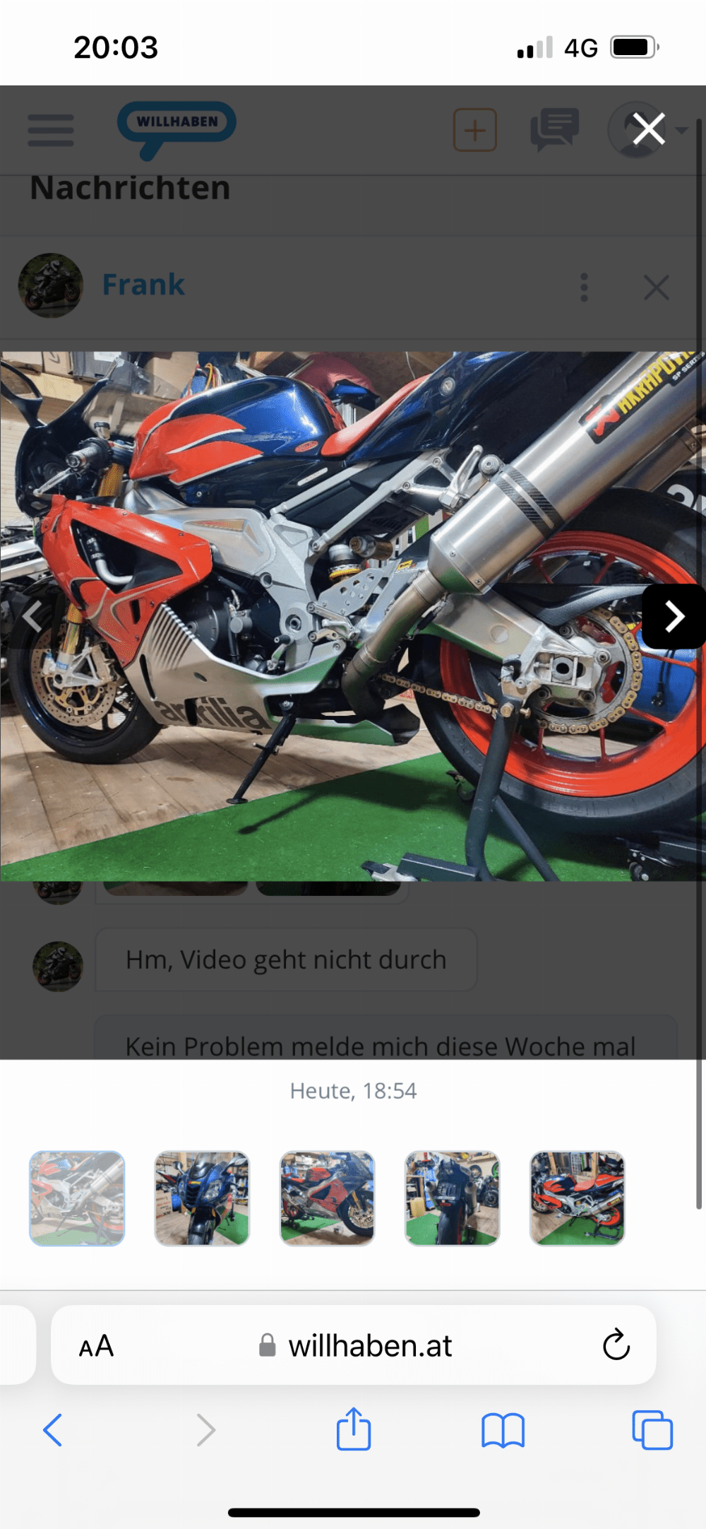 Motorrad verkaufen Aprilia RSV4 Mille Ankauf